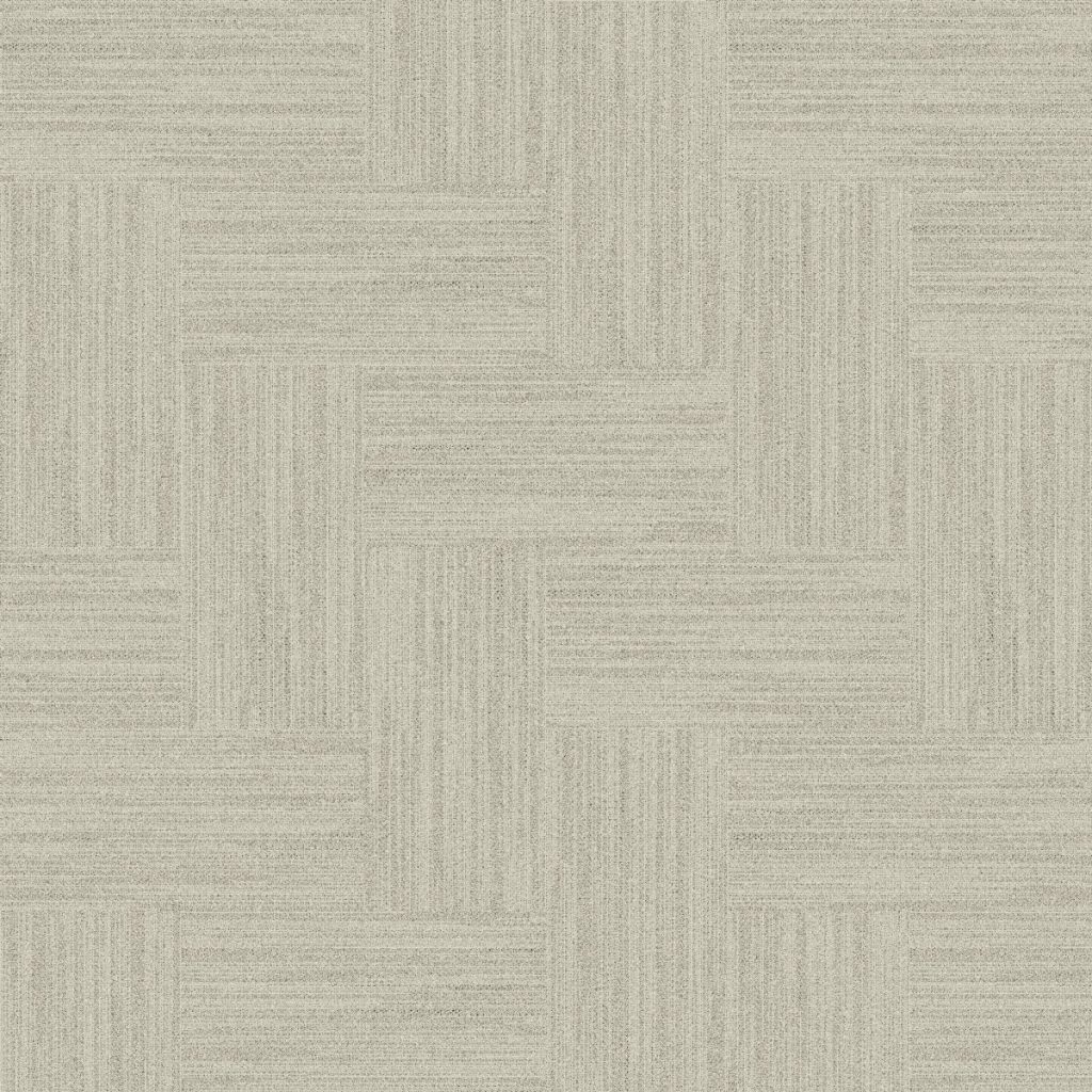 neural-toned textured carpet tile laid herringbone